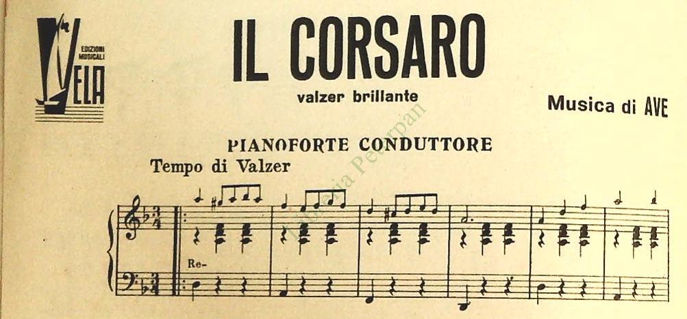 MARINELLA.mazurka - IL CORSARO.valzer - TUTTI MATTI.polka -SPARTITO-SHEET MUSIC