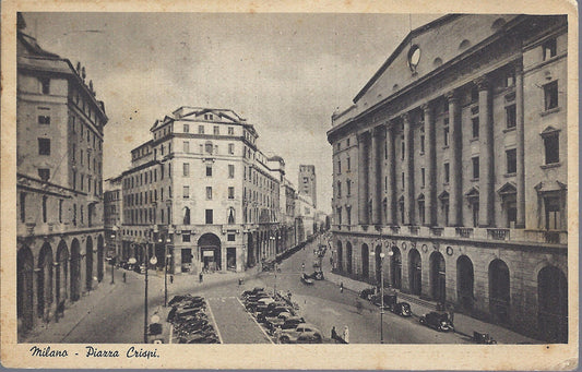 MILANO - PIAZZA CRISPI - V 1954 - FP
