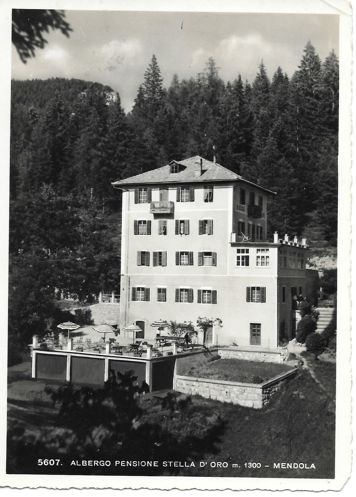 MENDOLA - PENSIONE STELLA D'ORO - VIAGGIATA
