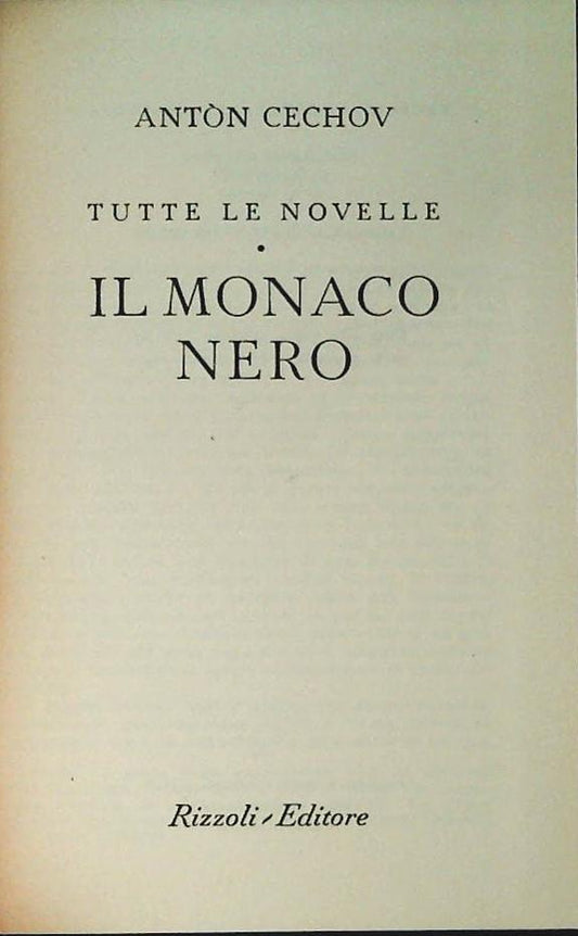 IL MONACO NERO - ANTON CECHOV