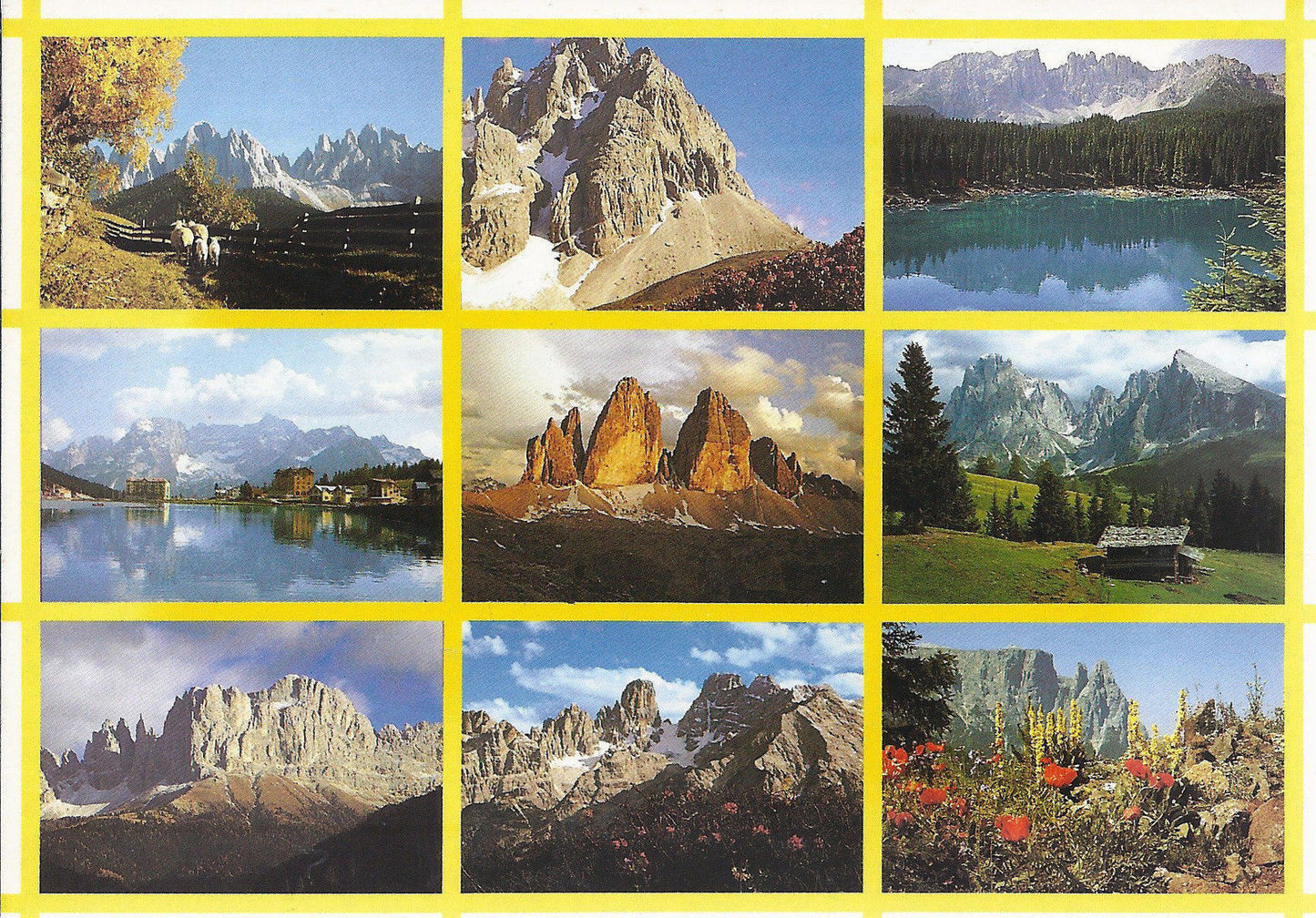 ALTO ADIGE - SUDTIROL - DOLOMITI - 9 VEDUTE - NV