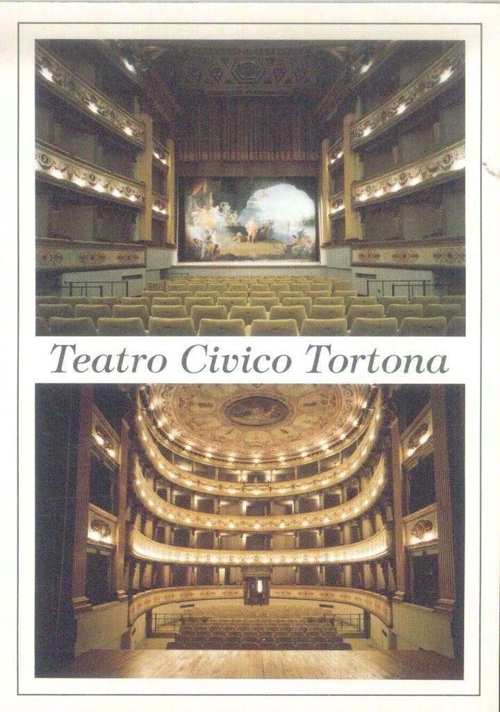 TORTONA - TEATRO CIVICO - DUE VEDUTE - NV