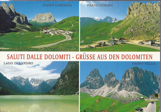 SALUTI DALLE DOLOMITI - GRUSSE AUS DEN DOLOMITEN - 4 VEDUTE 