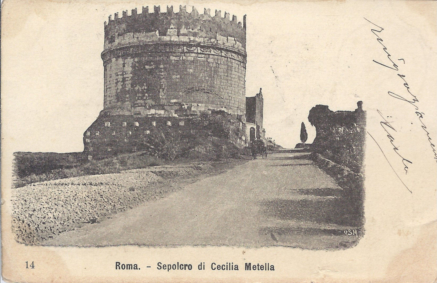 ROMA - SEPOLCRO DI CECILIA METELLA - V1903 - DORSO UNITO
