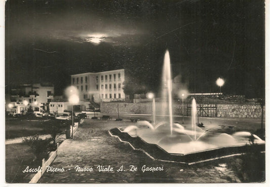 ASCOLI PICENO - NUOVO VIALE A. DE GASPERI - 1960 - NOTTURNO