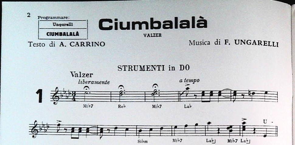 FLAVIO UNGARELLI E UMBERTO COSTA- 12 BRANI - SPARTITO-SHEET MUSIC