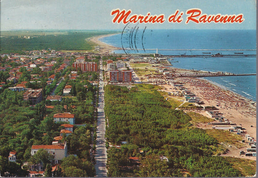 MARINA DI RAVENNA - PANORAMA DALL'AEREO - V 1983 - FG