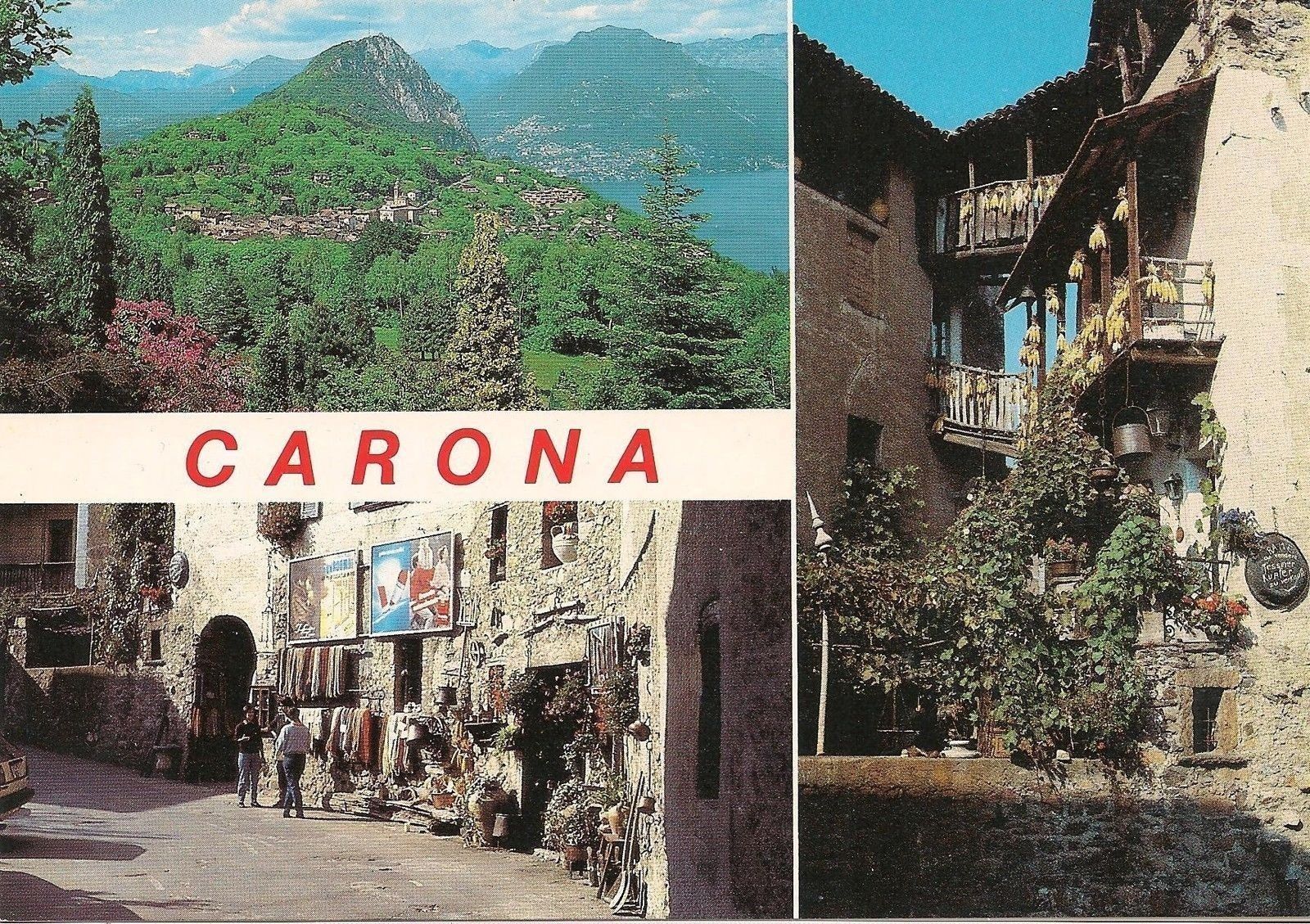 CARONA - LUGANO - 3VEDUTE - NV