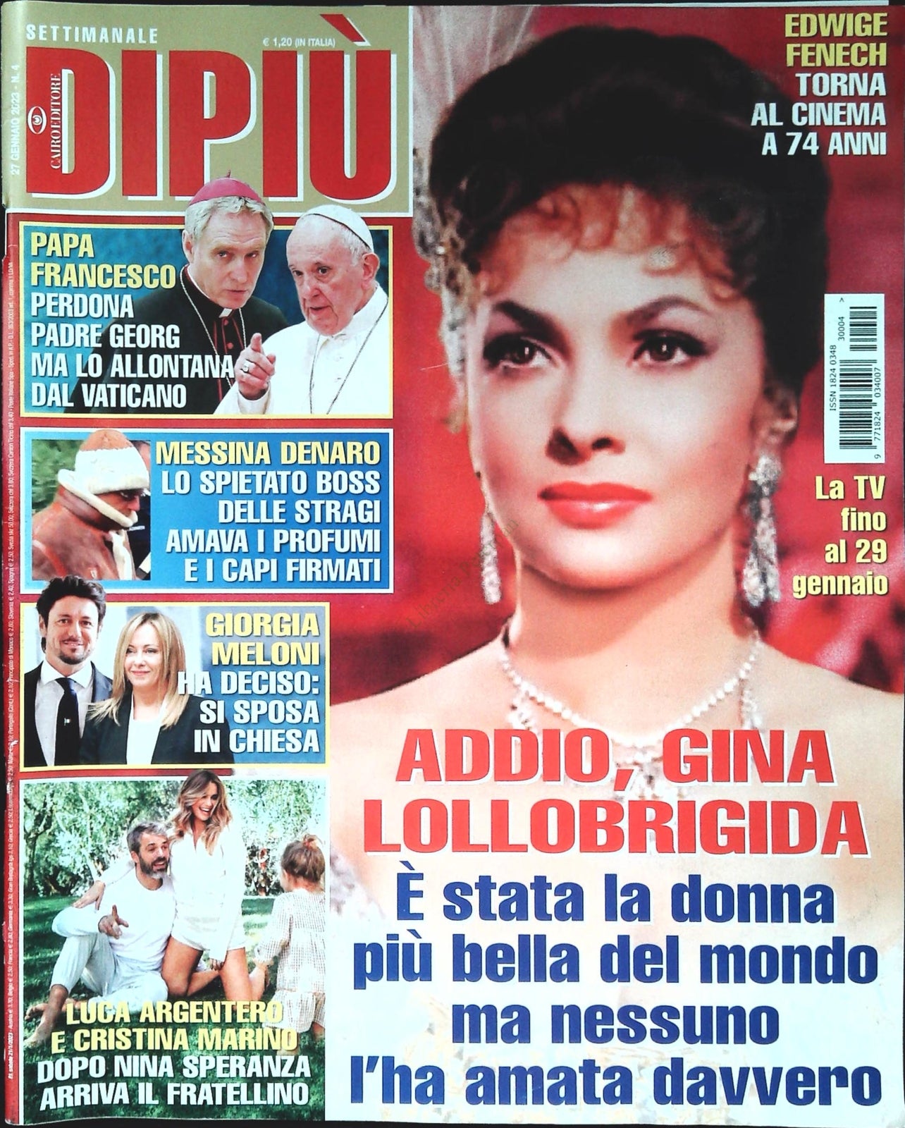 DI PIU' 27 GENNAIO 2023 - LOLLOBRIGIDA - LUCA ARGENTERO