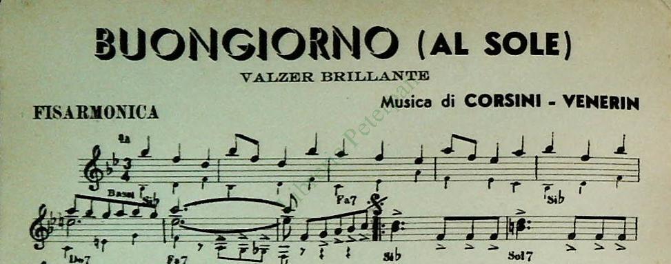 CAMPAGNOLI FACILI PER FISARMOPNICA - 3 BRANI - SPARTITO-SHEET MUSIC