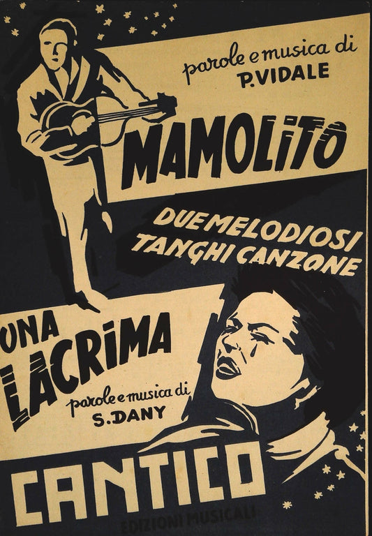 MAMOLITO - UNA LACRIMA - TANGHI CANZONE - SPARTITI-SHEET MUSIC