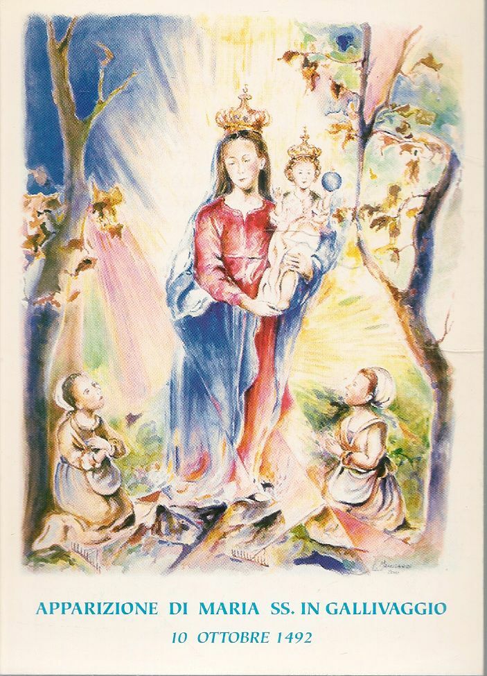 APPARIZIONE DI MARIA SS. IN GALLIVAGGIO - HOLY CARD