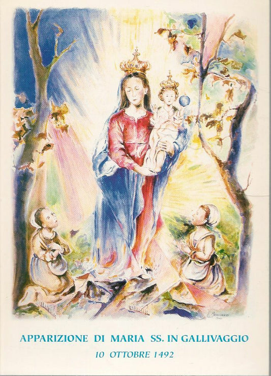 APPARIZIONE DI MARIA SS. IN GALLIVAGGIO - HOLY CARD