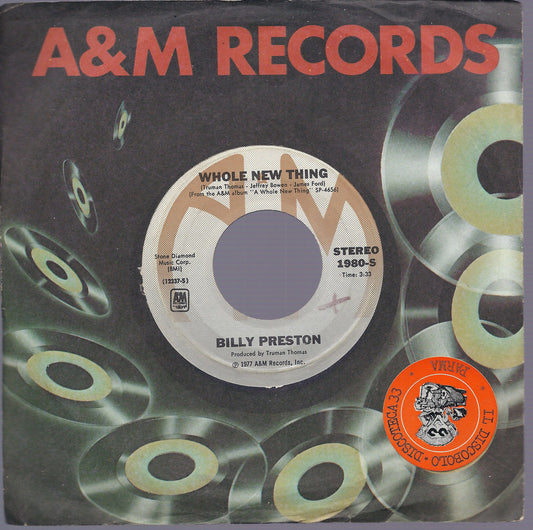 WHOLE NEW THING - WIDE STRIDE # BILLY PRESTON