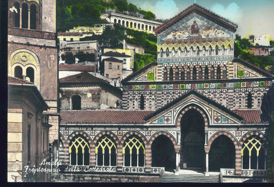AMALFI - FRONTESPIZIO DELLA CATRTEDRALE - V1959 - ACQUARELLA