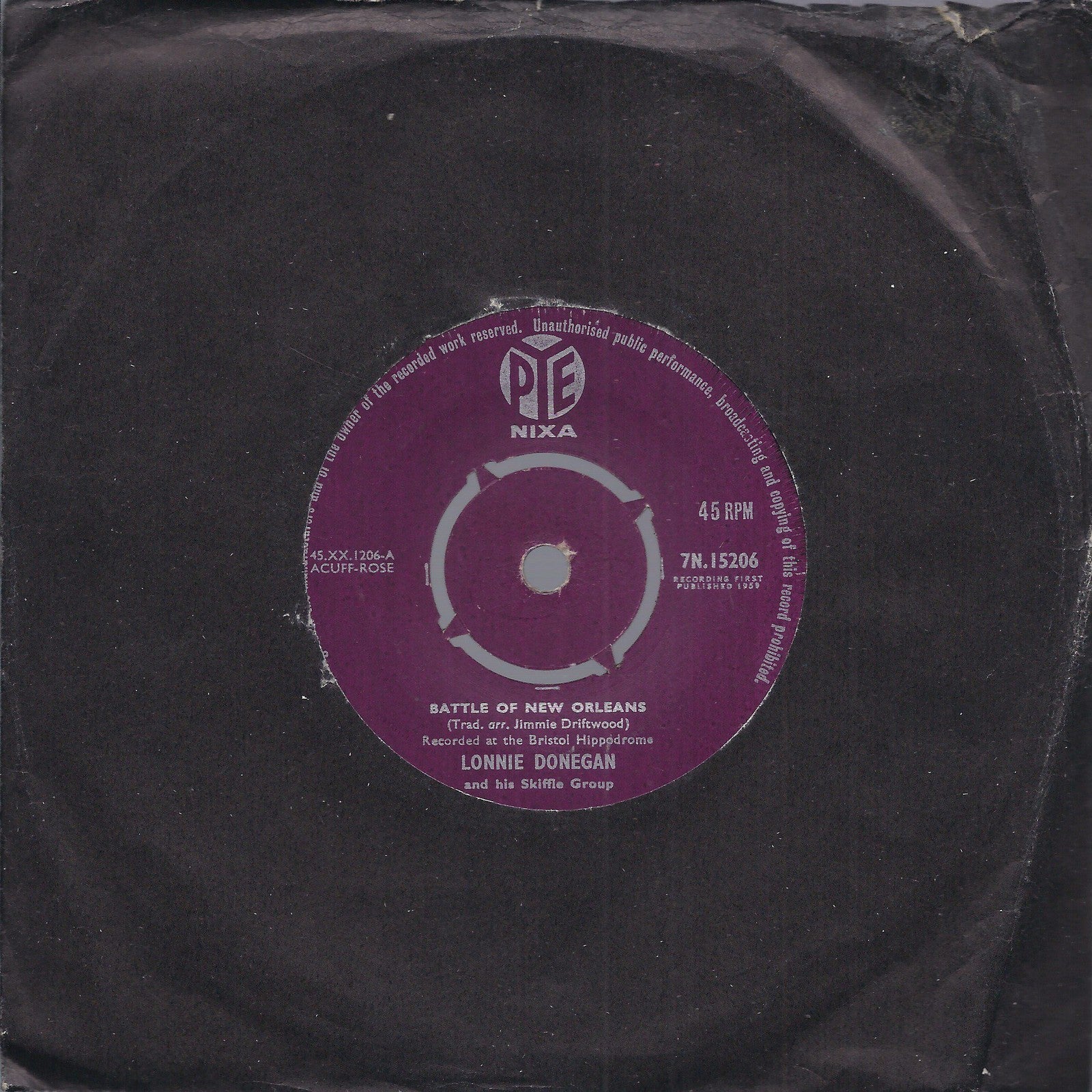 BATTLE OF NEW ORLEANS - DARLING COREY -- LONNIE DONEGAN