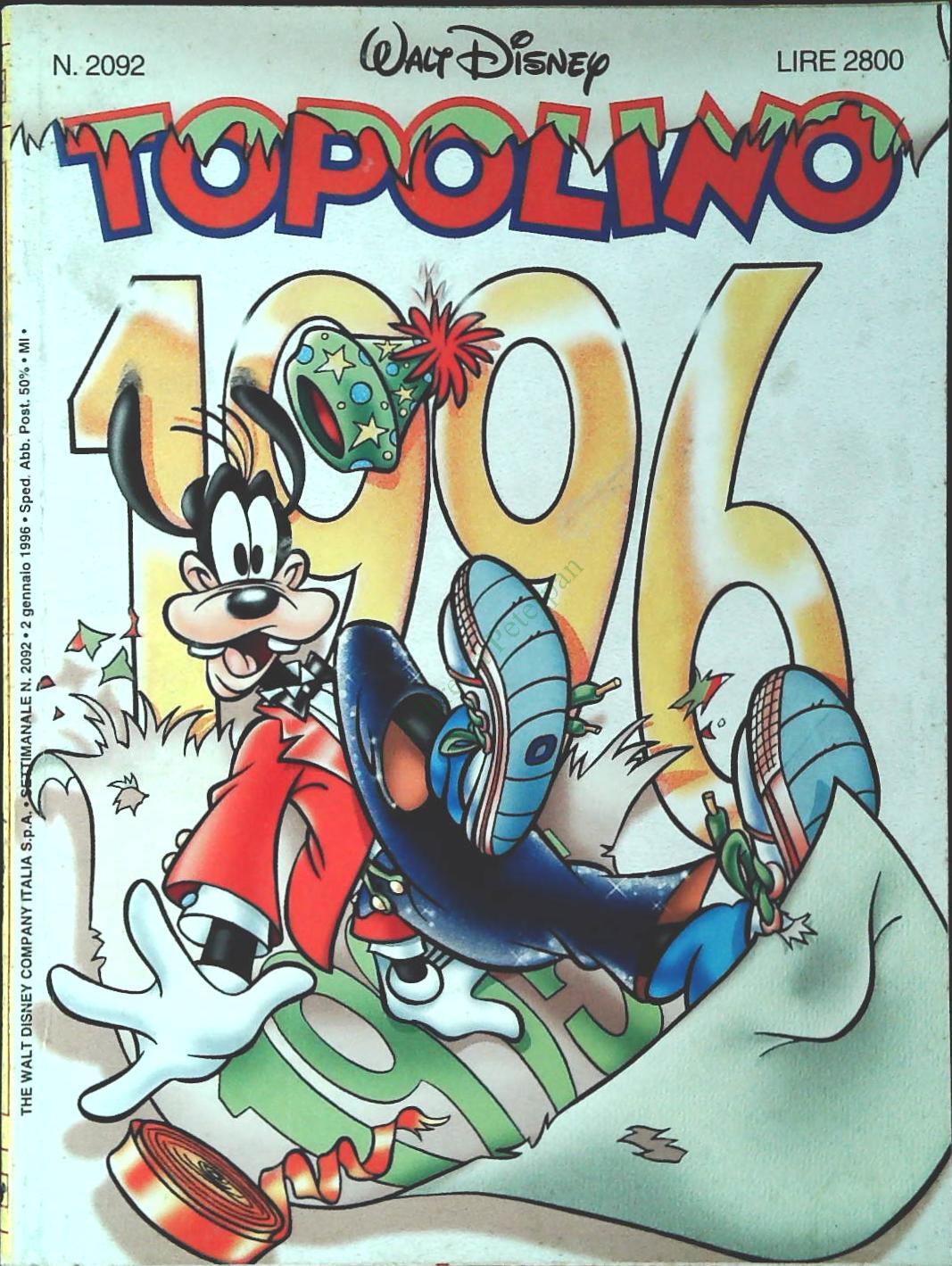 TOPOLINO N. 2092 - 2 GENNAIO 1996
