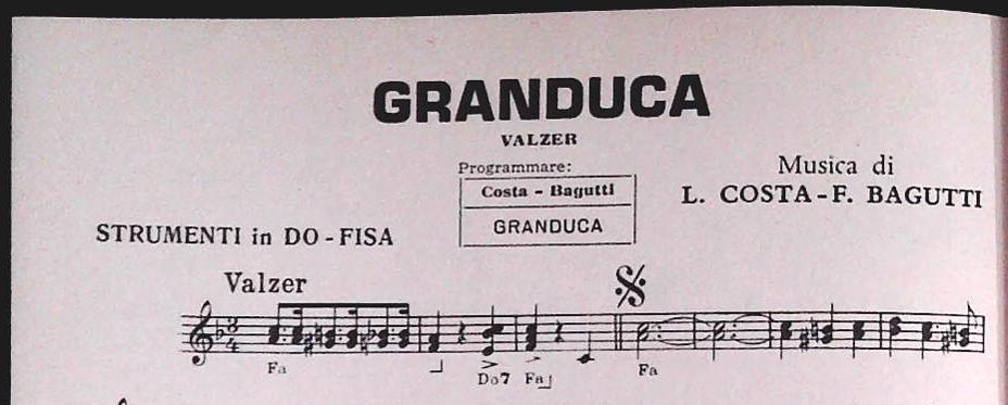 COSTA-BAGUTTI - QUATTRO BRANI - SPARTITO-SHEET MUSIC