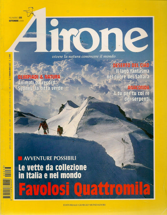 AIRONE N. 233 - SETTEMBRE 2000 - FAVOLOSI QUATTROMILA