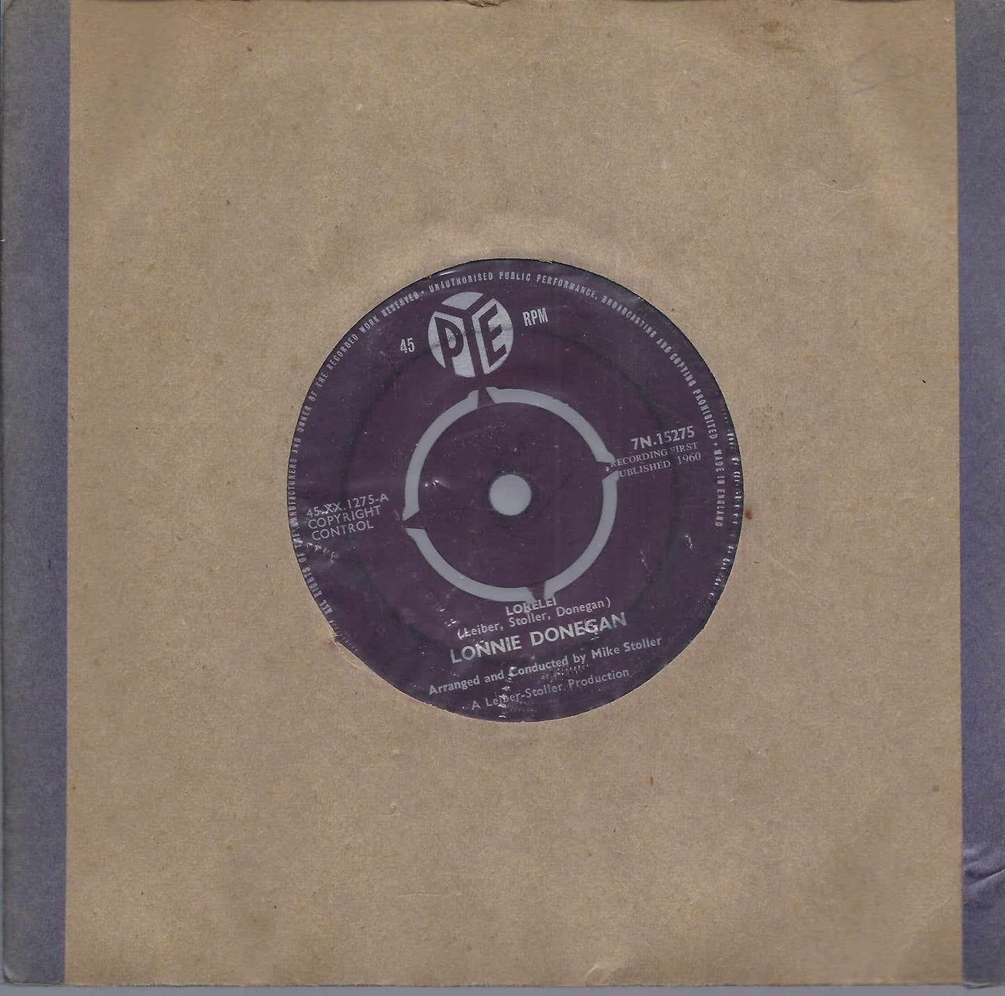 LORELEI - IN ALL MY WILDEST DREAMS -- LONNIE DONEGAN