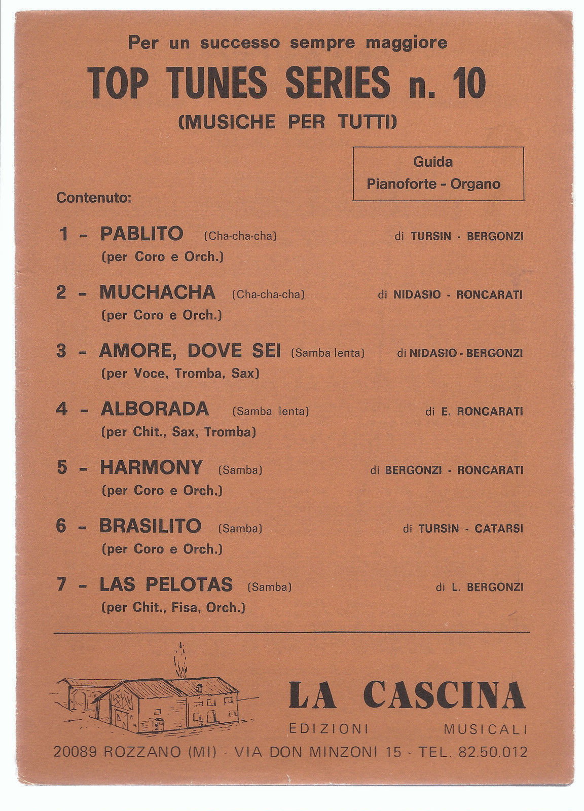 TOP TUNES SERIES  N° 10 - 7 BRANI # SPARTITO