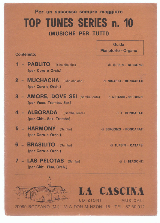 TOP TUNES SERIES  N° 10 - 7 BRANI # SPARTITO