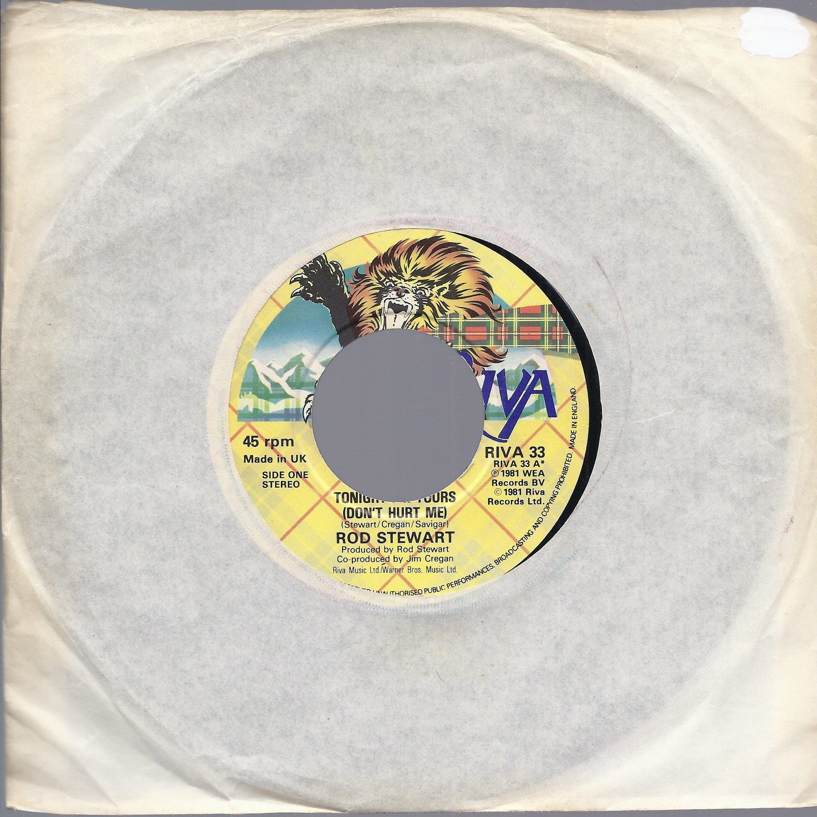 TONIGHT I'M YOURS   Don't Hurt me   - SONNY -- ROD STEWART