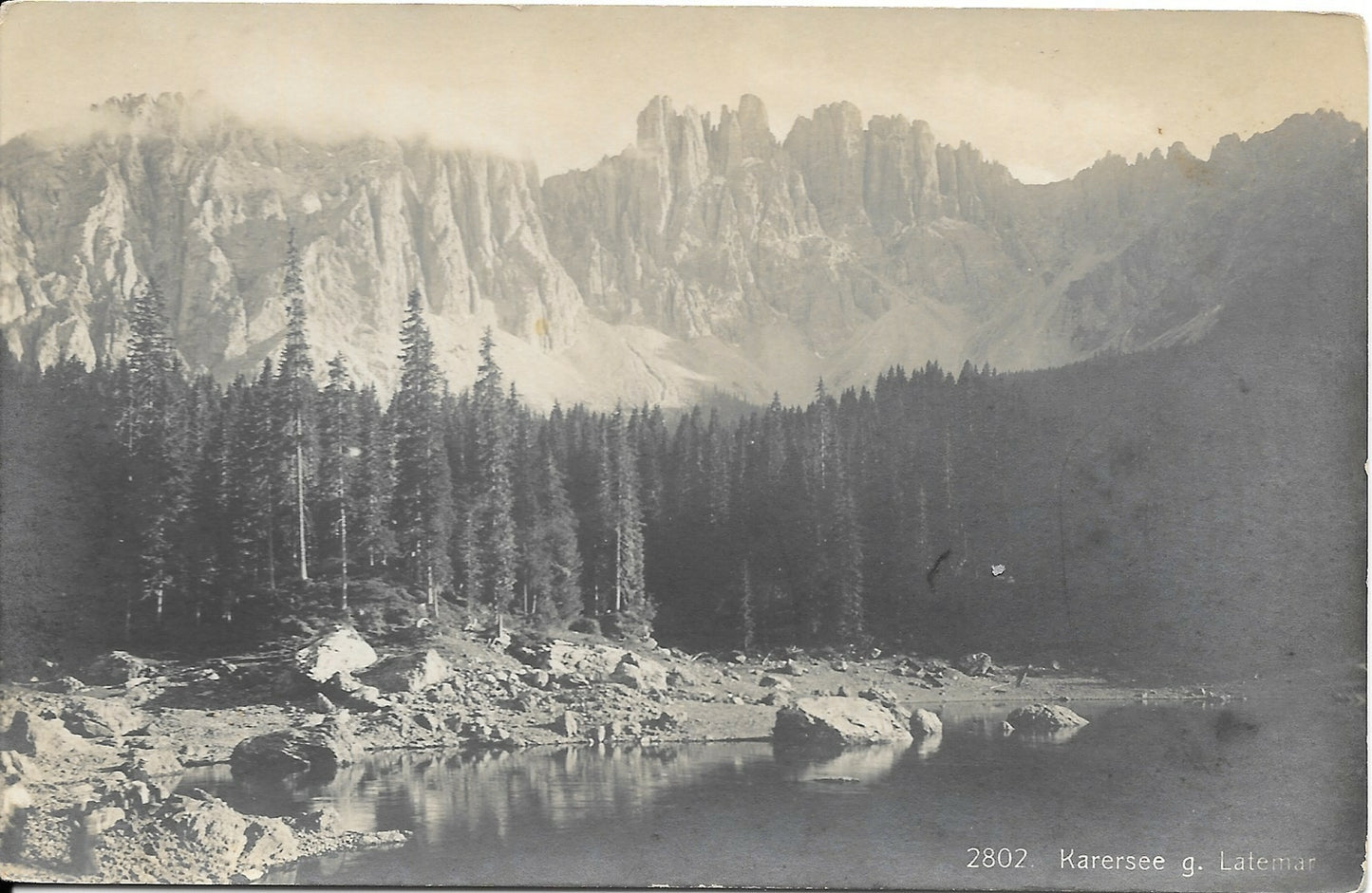 LAGO DI CAREZZA-KARERSEE - PANORAMA - NV