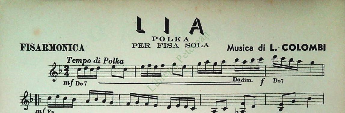 MORETTO.valzer-LORENA.mazurka-TONINO.polka-LIA.polka -SPARTITO-SHEET MUSIC