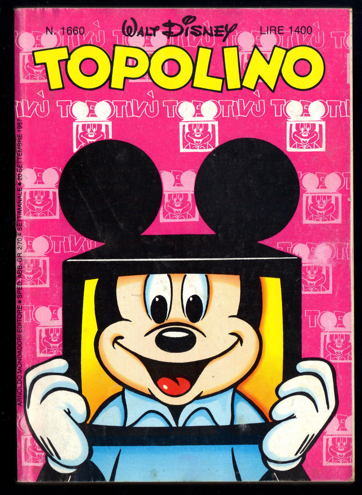 TOPOLINO N° 1660 - 20 SETTEMBRE 1987