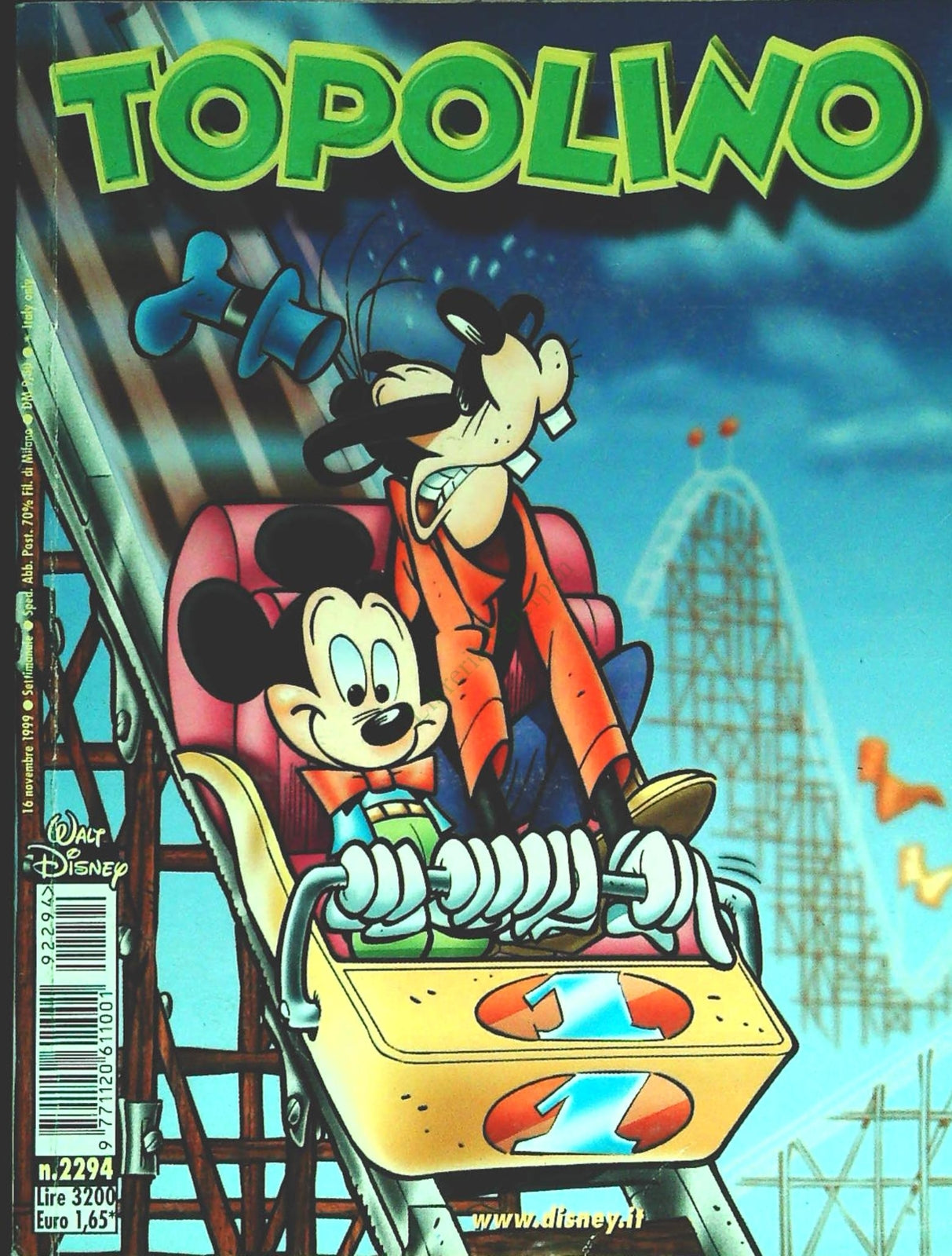 TOPOLINO N. 2294 - 16 NOVEMBRE 1999