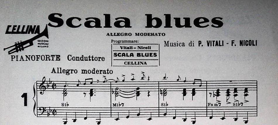 SCALA BLUES - DIXIANA - SUNRISE - CERCE L'AZZURRO - SPARTITO-SHEET MUSIC