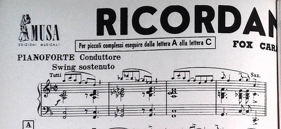 RICORDANDO LISZT. fox - ABBANDONARIS NEL BUIO.slow -SPARTITO-SHEET MUSIC