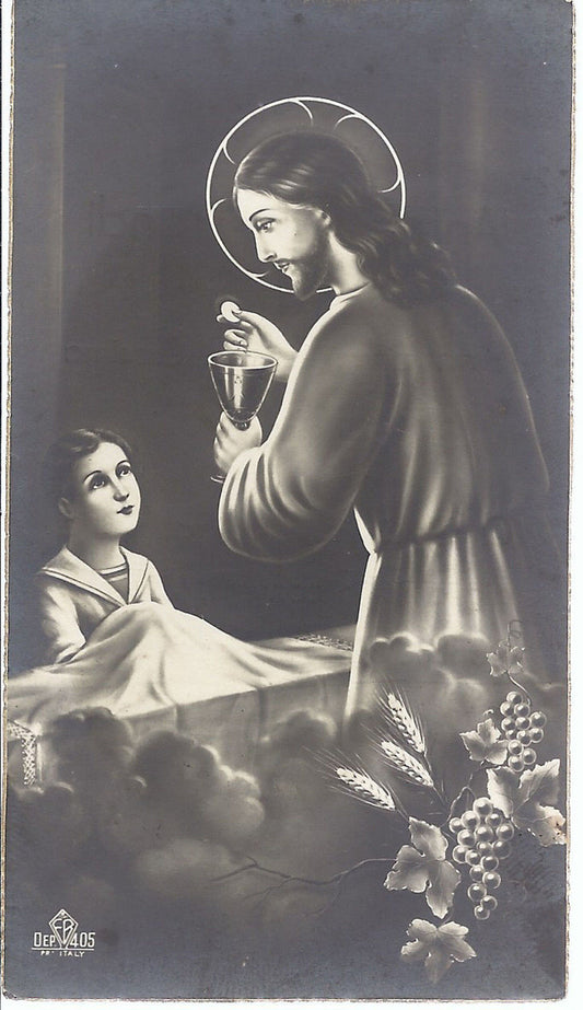 SANTINO - GESU' - PRIMA COMUNIONE E CRESIMA - 1934 - AS