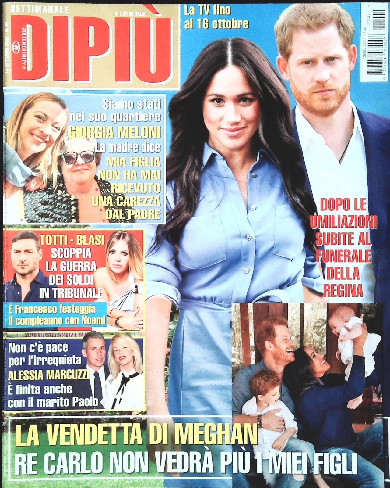 DI PIU' 14 OTTOBRE 2022 - MADRE GIORGIA MELONI-TORRI-BLASI-MARCUZZI-