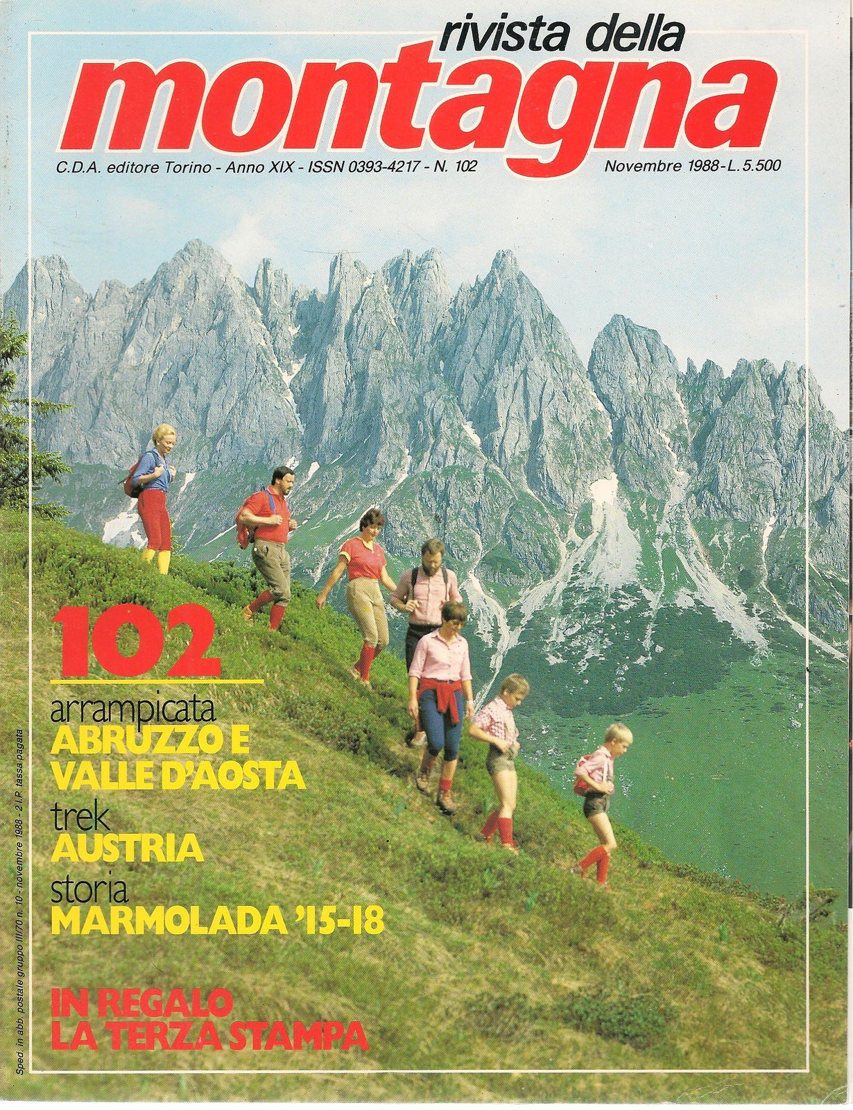 RIVISTA DELLA MONTAGNA N. 102 -