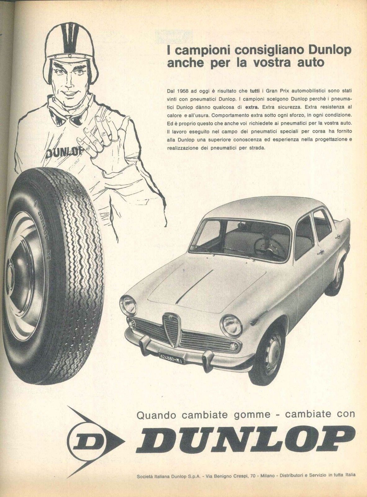 DUNLOP PNEUMATICI - AUTO - ADVERSITING