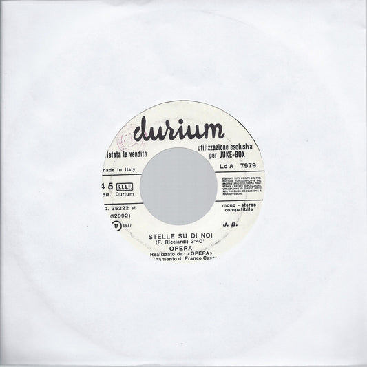 STELLE SU DI NOI # OPERA -- I FEEL LOVE # DONNA SUMMER - Edizione per Juke Box