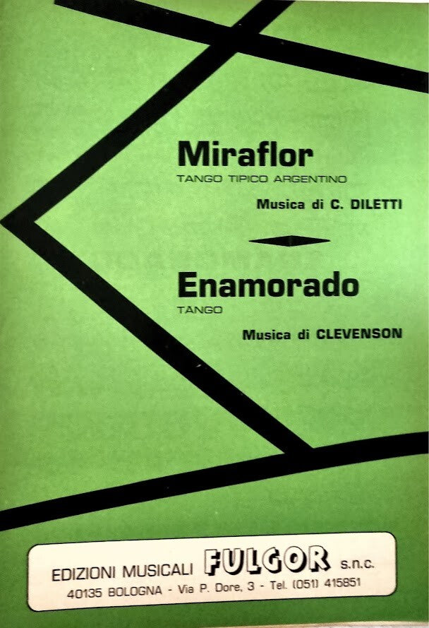 MIRAFLOR. tango tipico argentino - ENAMORADO. tango - SPARTITO-SHEET MUSIC