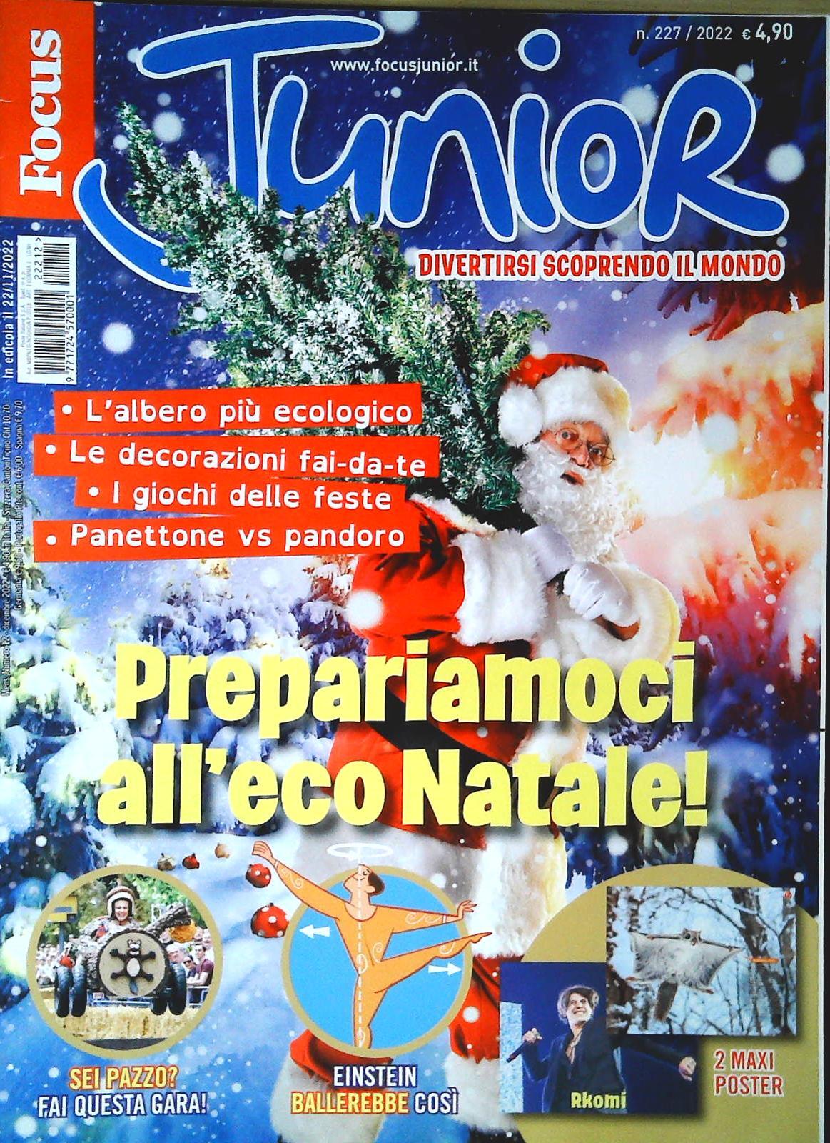 FOCUS JUNIOR N. 227 - PREPARIAMOCI ALL'ECO NATALE - OUTLET DEL LIBRO