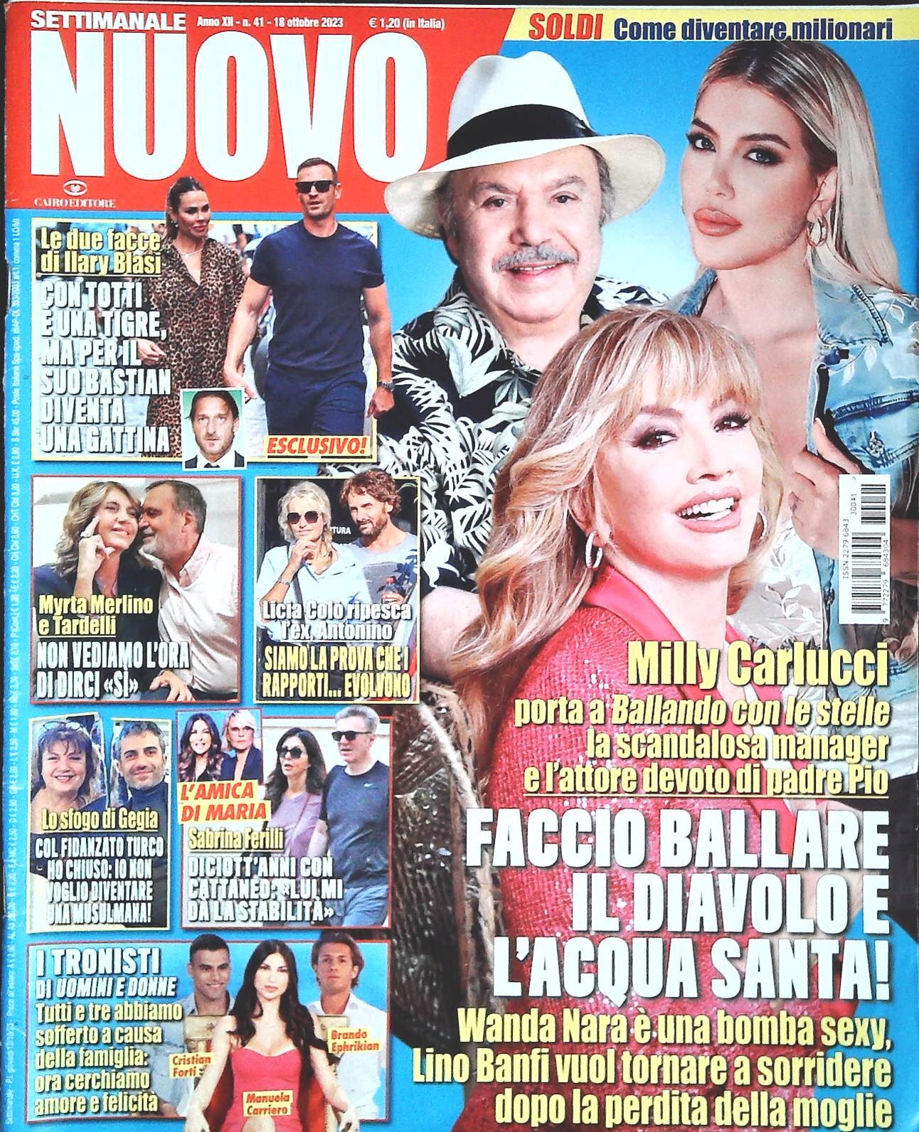 SETTIMANALE NUOVO - 18 OTTOBRE 2023 - CARLUCCI - ILARY BLASI - MYRTA MERLINO