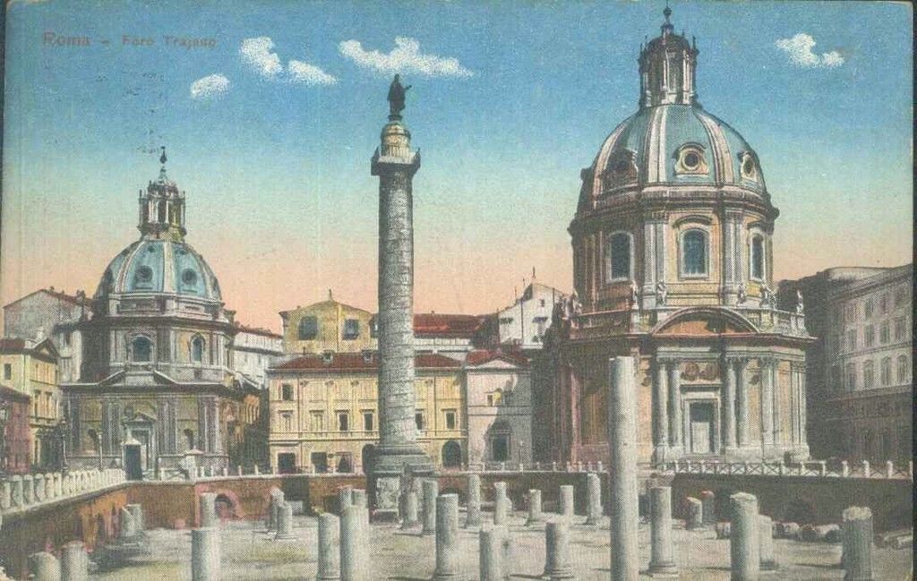 ROMA - FORO TRAIANO - V1918 - COLORATA