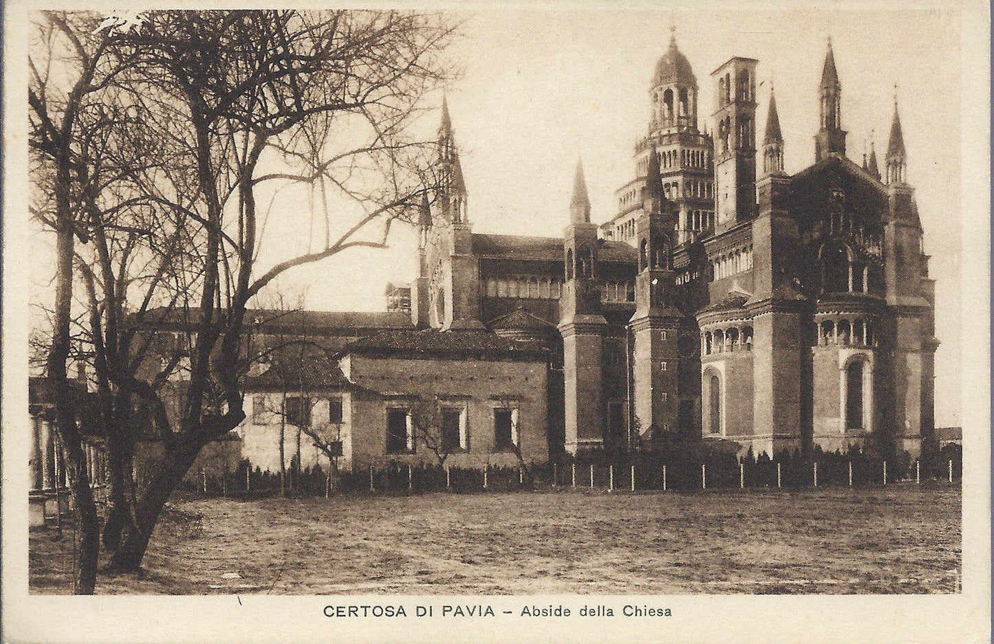 CERTOSA DI PAVIA - ABSIDE DELLA CHIESA - NV - FP