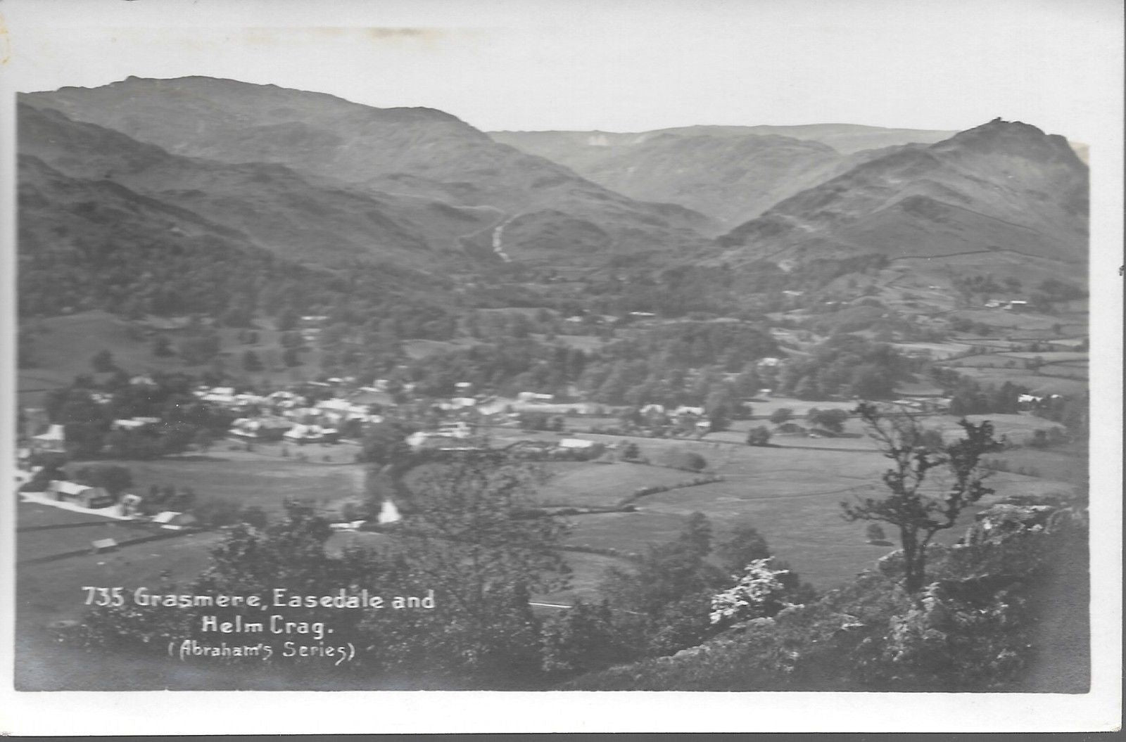 GRASMERE - EASEDALE AND HELM CRAG - V1921/T1921