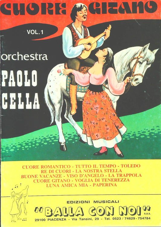 CUORE GITANO - ORCHESTRA PAOLO CELLA - 12 BRANI - SPARTITO-SHEET MUSIC