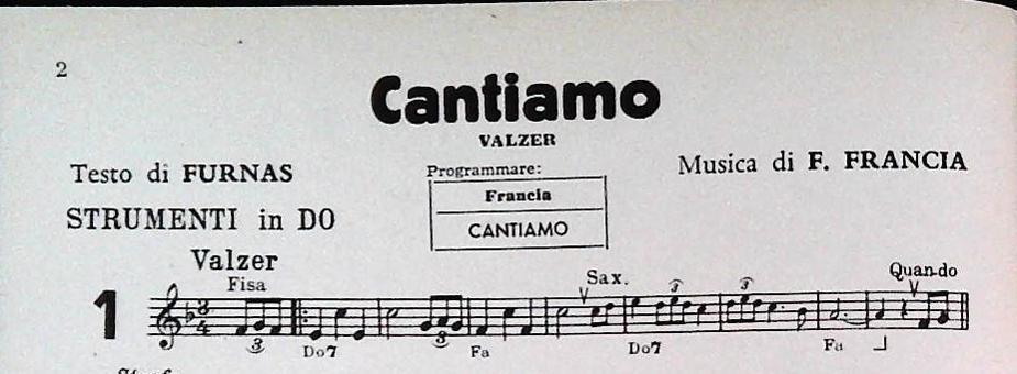 NANDO FRANCIA  IL SUO FOLKLORE- 12 BRANI - SPARTITO-SHEET MUSIC