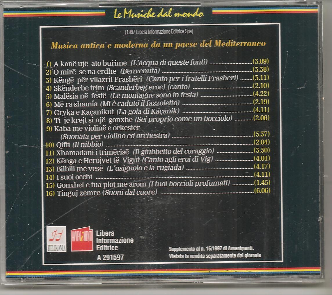 CANZONI D'ALBANIA - CD