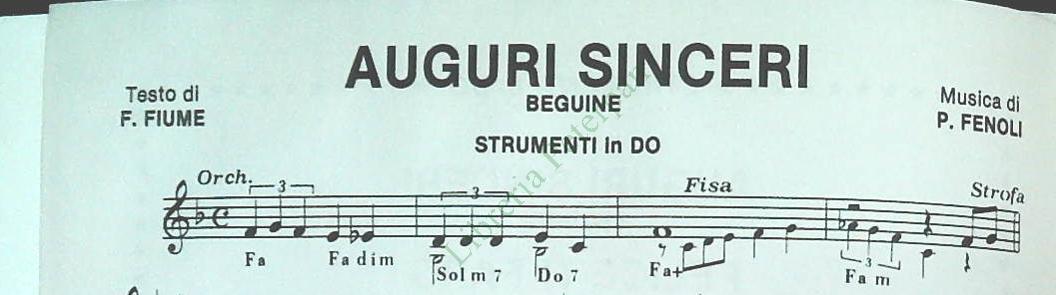 PRIMO FENOLI - 12 BRANI - SPARTITO - SHEET MUSIC