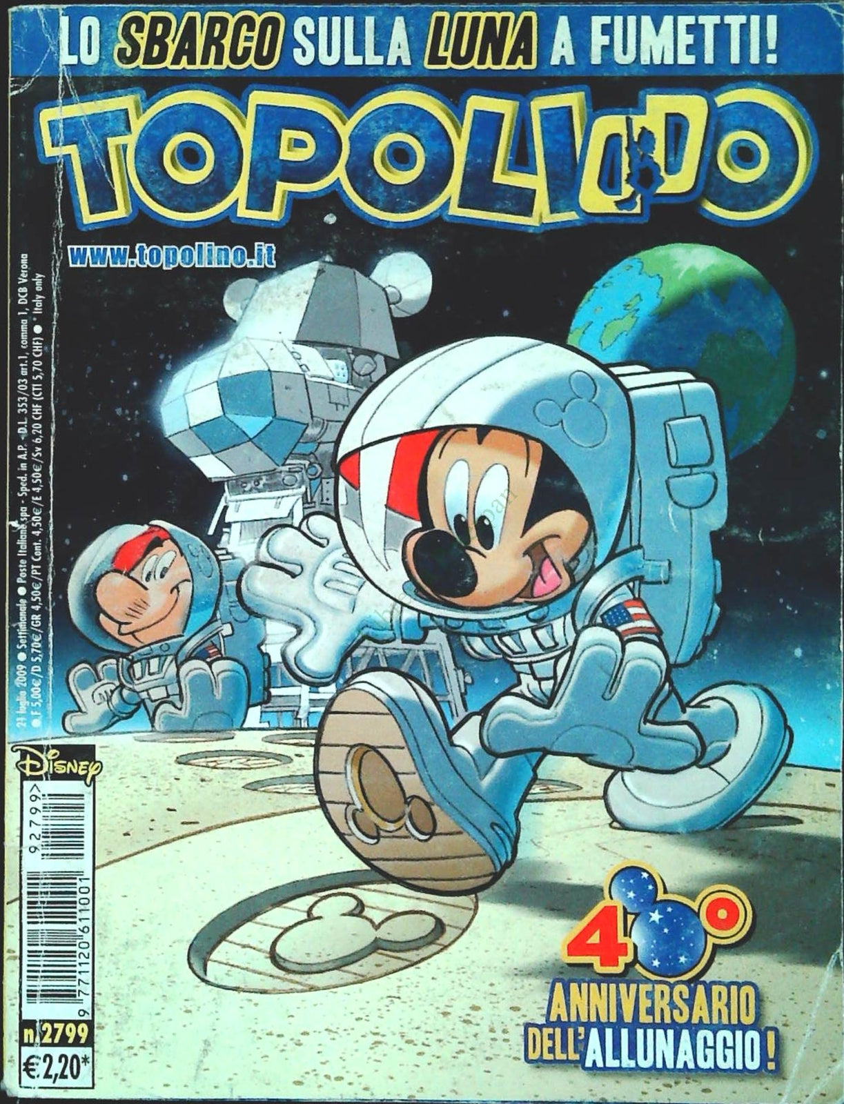 TOPOLINO N. 2799 - 21 LUGLIO 2009