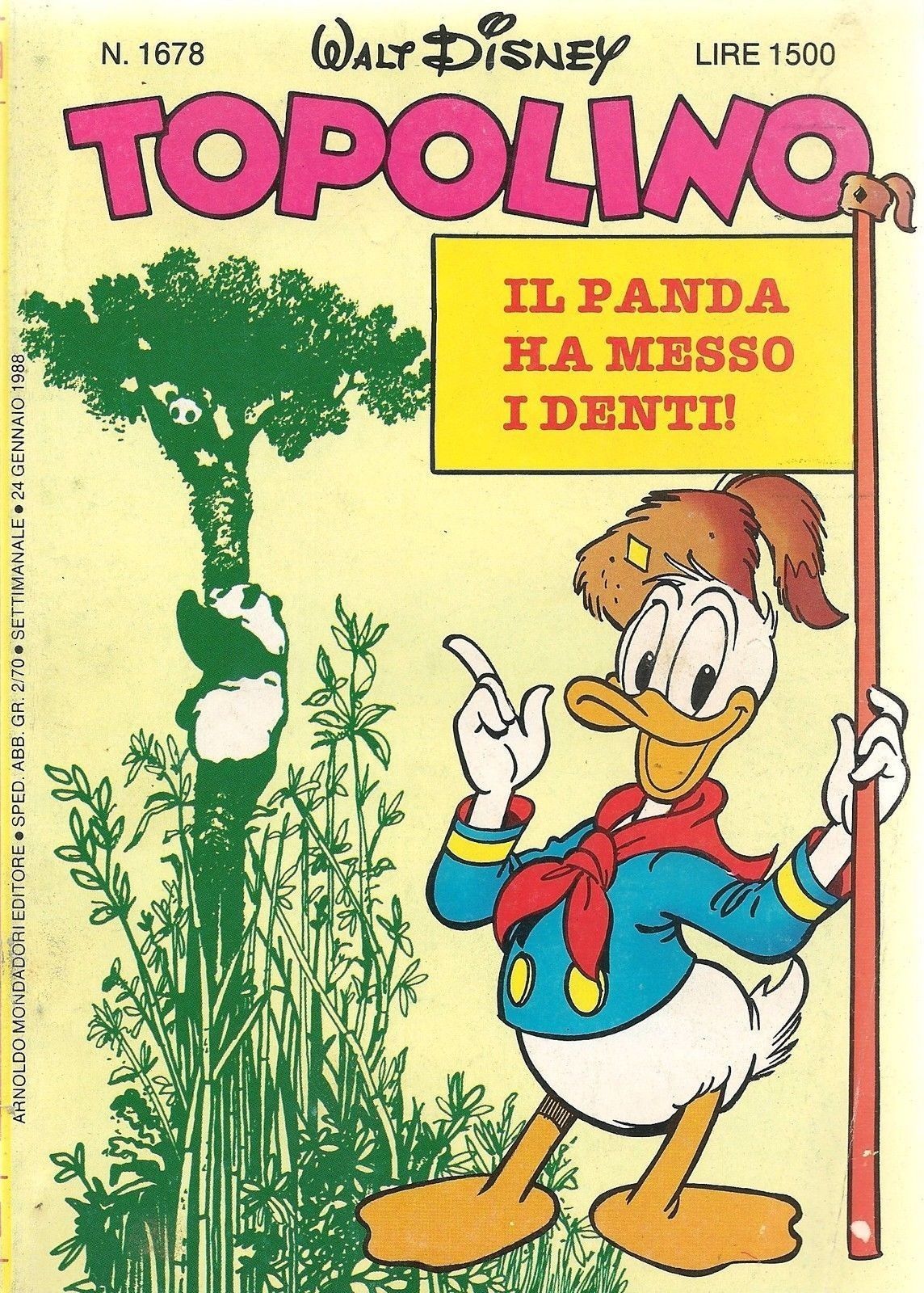 TOPOLINO N° 1678 - 24 GENNAIO 1988
